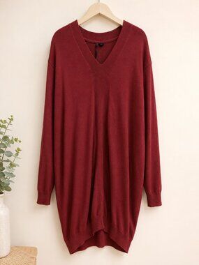 Rusty Orange Sweater Dress